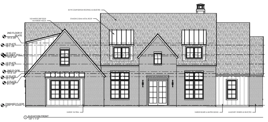 Shooting Star 2 — Plan #328 front elevation