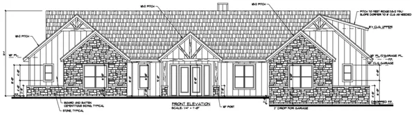 Plan #353 Blazing Star elevation